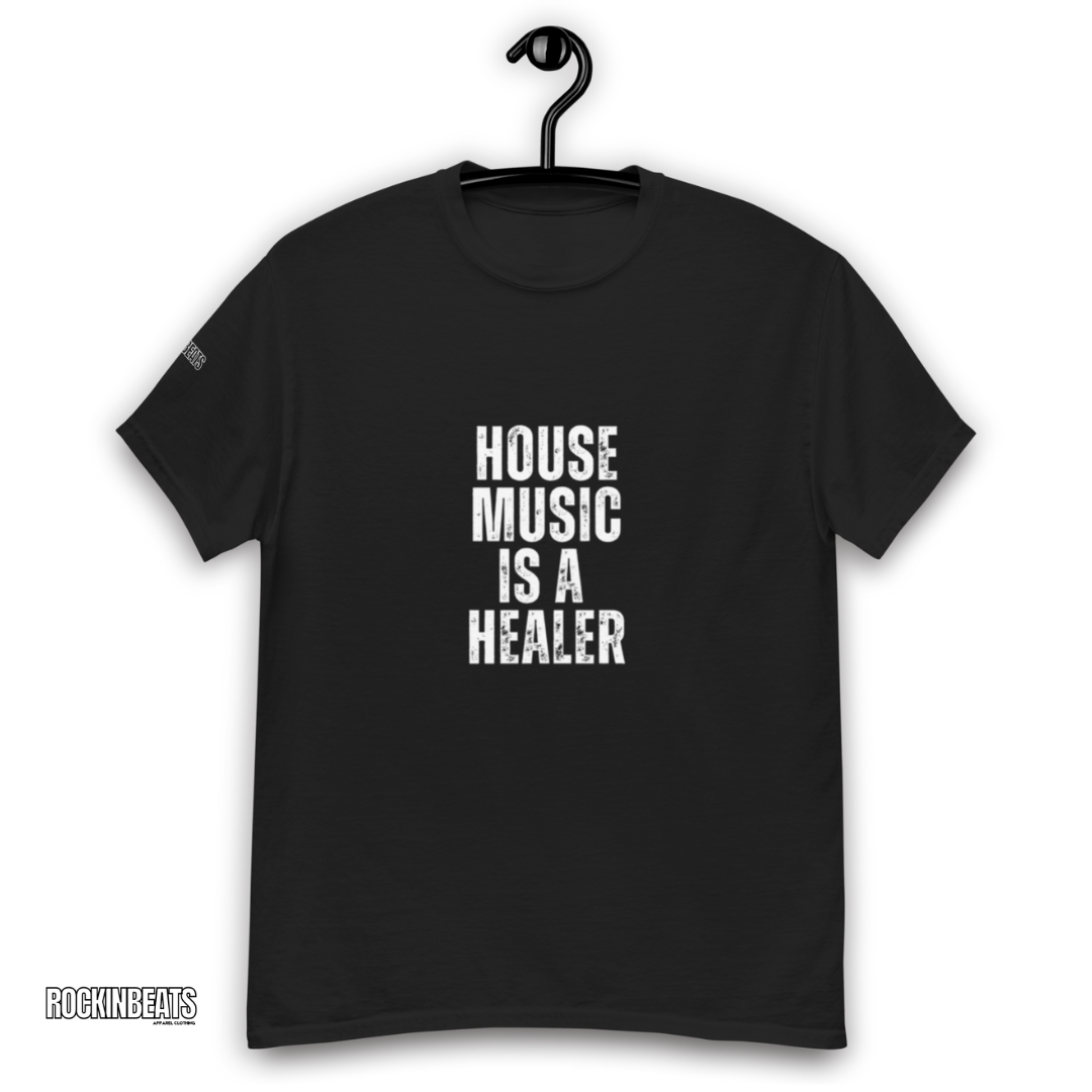 House Music Is a Healer organic cotton t-shirt